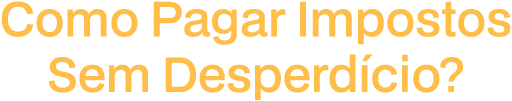 Como pagar impostos sem desperdício?