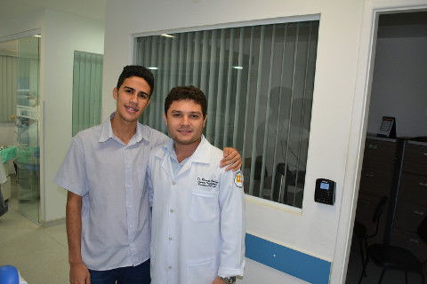 Paciente na última consulta pós operatória...